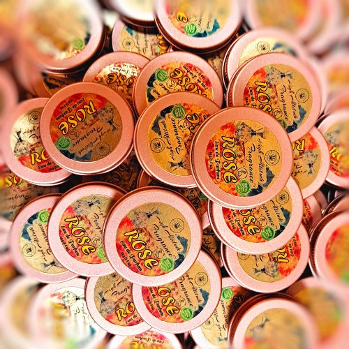 ROSE Perfume - Eau de Parfum - Solid Balm - Aromatherapy Essential Oils (Tea Rose, De Mai, Otto Oil, Rosa Damascena, Centifolia) Natural Fragrance