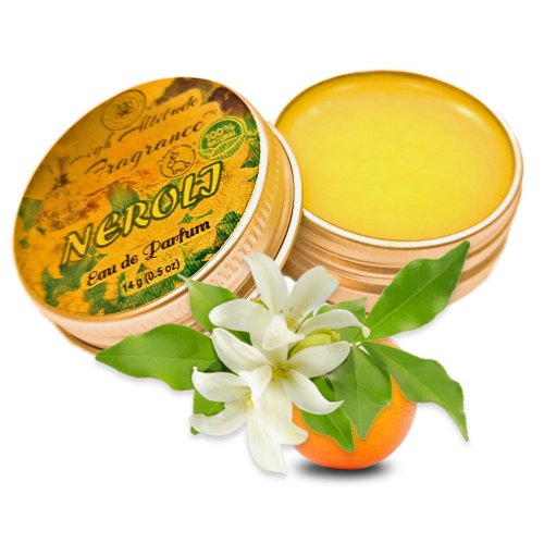 NEROLI Perfume - Eau de Parfum - Solid Balm - Aromatherapy Essential Oils (Orange Blossoms, Citrus Aurantium, Tuberose, Mandarin, Narcissus, Cassie) Natural Fragrance