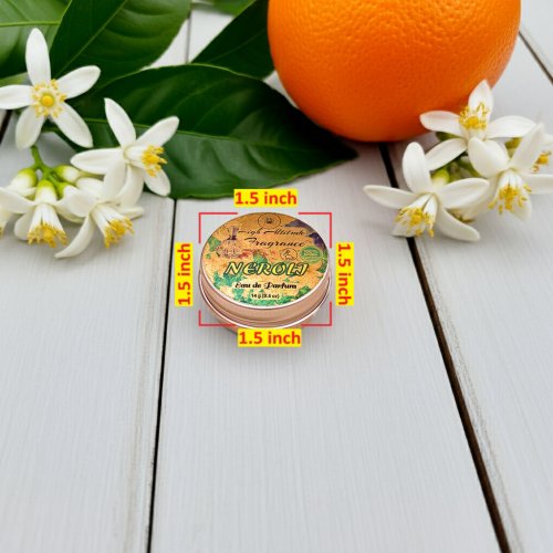 NEROLI Perfume - Eau de Parfum - Solid Balm - Aromatherapy Essential Oils (Orange Blossoms, Citrus Aurantium, Tuberose, Mandarin, Narcissus, Cassie) Natural Fragrance