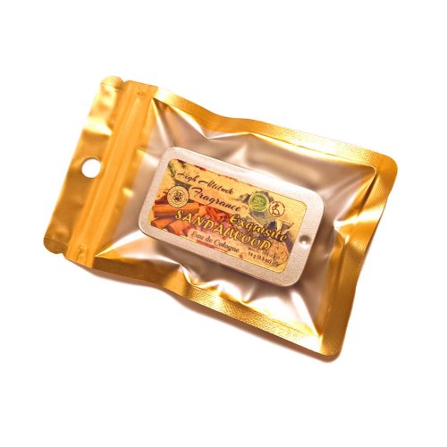 EXQUISITE SANDALWOOD Cologne - Eau de Cologne - Solid Balm - Aromatherapy Essential Oils (Woods, Santalum Album, Amyris, Amber, Palo Santo, Saffron) Natural Fragrance