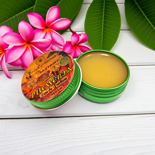 HAWAIIAN PLUMERIA Perfume - Eau de Parfum - Solid Balm - Aromatherapy Essential Oils (Frangipani, Gardenia, Jasmine, Tuberose, Champaca, Magnolia) Natural Fragrance