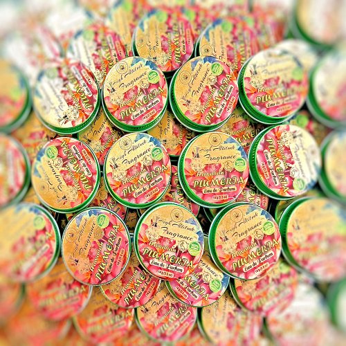 HAWAIIAN PLUMERIA Perfume - Eau de Parfum - Solid Balm - Aromatherapy Essential Oils (Frangipani, Gardenia, Jasmine, Tuberose, Champaca, Magnolia) Natural Fragrance