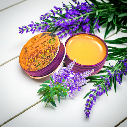 KASHMIR LAVENDER Perfume - Eau de Parfum - Solid Balm - Aromatherapy Essential Oils (Kashmir Lavandula Angustifolia, Hyacinth, Violets, Heliotrope, Labdanum) Natural Fragrance