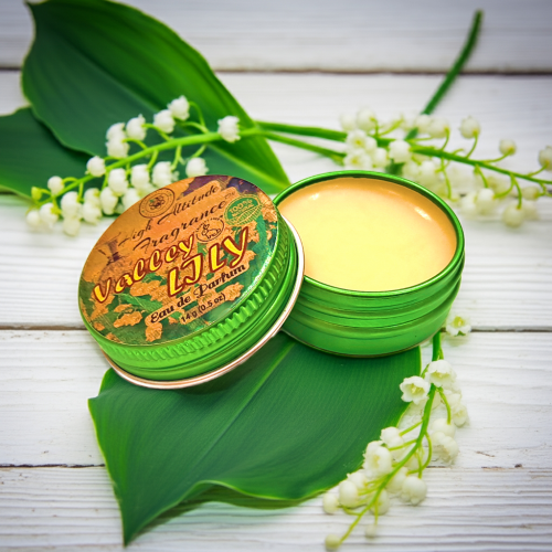 LILY of the VALLEY Perfume - Eau de Parfum - Solid Balm - Aromatherapy Essential Oils (Muguet, Fresh Lily, Mimosa, Cassie, Hyacinth) Natural Fragrance