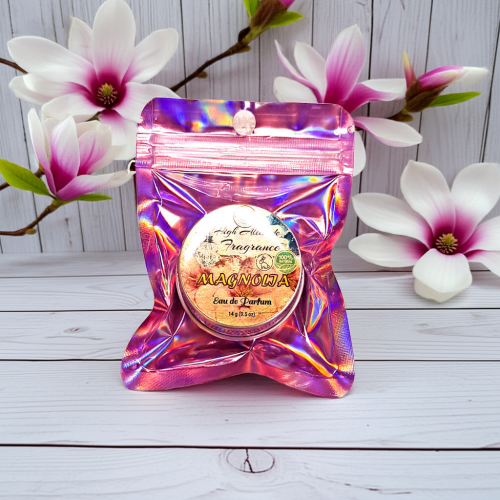 MAGNOLIA Perfume - Eau de Parfum - Solid Balm - Aromatherapy Essential Oils (Magnolia, Gardenia, Boronia, Champaca, Hyacinth, Lotus, Narcissus, Tuberose) Natural Fragrance