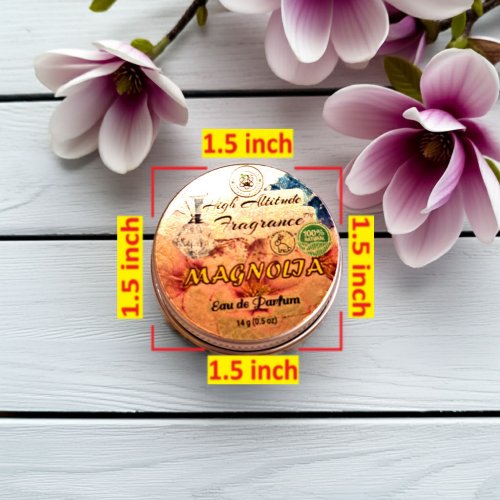 MAGNOLIA Perfume - Eau de Parfum - Solid Balm - Aromatherapy Essential Oils (Magnolia, Gardenia, Boronia, Champaca, Hyacinth, Lotus, Narcissus, Tuberose) Natural Fragrance