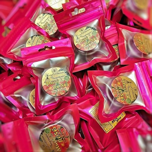 MUSK ROSE Perfume - Eau de Parfum - Solid Balm - Aromatherapy Essential Oils (Rosa Moschata, De Mai, Damascena, White Champaca, Tuberose) Natural Fragrance