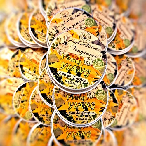 YLANG-YLANG Perfume - Eau de Parfum - Solid Balm - Aromatherapy Essential Oils (Cananga odorata, Tangerine, Jasmine, Hyacinth, Neroli, Linden, Lemon) Natural Fragrance