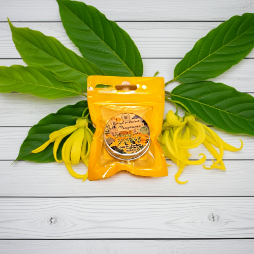 YLANG-YLANG Perfume - Eau de Parfum - Solid Balm - Aromatherapy Essential Oils (Cananga odorata, Tangerine, Jasmine, Hyacinth, Neroli, Linden, Lemon) Natural Fragrance
