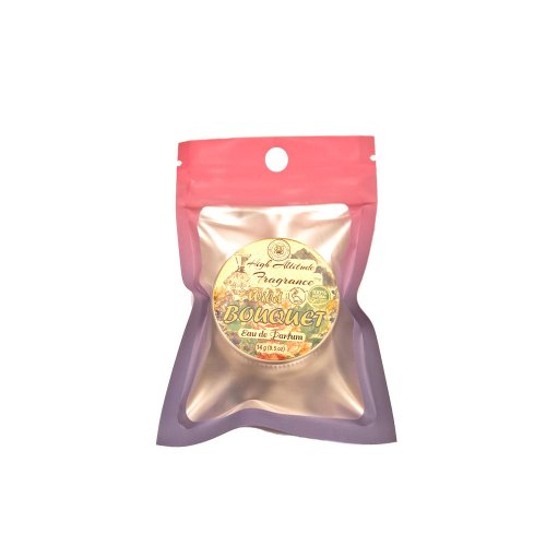 WILD BOUQUET Floral Perfume - Eau de Parfum - Solid Balm (Lemon Verbena, Roses, Musk, Violet, Mimosa, Lavender, Jasmine, Orris, Ylang) Natural Organic Fragrance