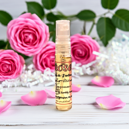 ROSE Perfume - Eau de Parfum - Spray Vaporizer (Tea Rose, De Mai, Otto Oil, Rosa Damascena, Centifolia) - Natural Fragrance - Wedding Party Travel Seminar Guest Favors Gifts