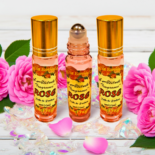 ROSE Perfume Oil - Huile de Parfum (Tea Rose, De Mai, Otto Oil, Rosa Damascena, Centifolia) Natural Fragrance