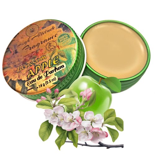 APPLE BLOSSOM Perfume - Eau de Parfum - Solid Balm - Aromatherapy Essential Oils (Pyrus malus, Lily, Jasmine, Rose, Cassie, Gardenia, Freesia, Almond) - Natural Fragrance