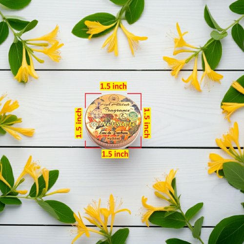HONEYSUCKLE Perfume - Eau de Parfum - Solid Balm - Aromatherapy Essential Oils (Lonicera Caprifolium, Labdanum, Jasmine, Tangerine, Vanilla, Honey) - Natural Fragrance