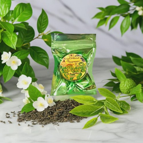 SENCHA VEIL Green Tea Solid Perfume – Natural Botanical Fragrance, Bergamot &amp; Jasmine
