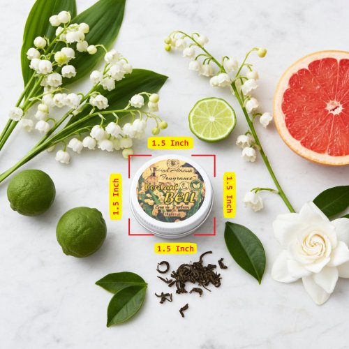 VERDANT BELL Muguet Solid Perfume with Lily of the Valley, Grapefruit, Green Tea, Bergamot, Gardenia