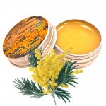 MIMOSA Perfume - Eau de Parfum - Solid Balm - Aromatherapy Essential Oils (Mimosa, Sweet Cassie, Neroli, Ylang, Narcissus, Tuberose) Natural Fragrance