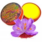KASHMIRI SAFFRON Perfume — Eau de Parfum • Solid Balm • Aromatherapy Essential Oils (Crocus sativus, Tangerine, Lily, Vetiver, Benzoin, Hay) — Natural Fragrance
