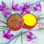 KASHMIRI SAFFRON Perfume — Eau de Parfum • Solid Balm • Aromatherapy Essential Oils (Crocus sativus, Tangerine, Lily, Vetiver, Benzoin, Hay) — Natural Fragrance