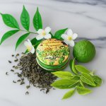 SENCHA VEIL Green Tea Solid Perfume – Natural Botanical Fragrance, Bergamot &amp; Jasmine