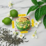 SENCHA VEIL Green Tea Solid Perfume – Natural Botanical Fragrance, Bergamot &amp; Jasmine